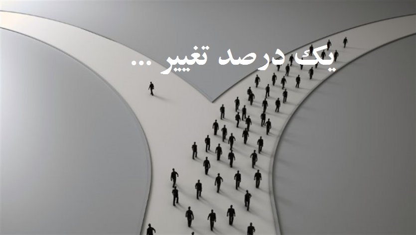 تغییر یک درصدی
